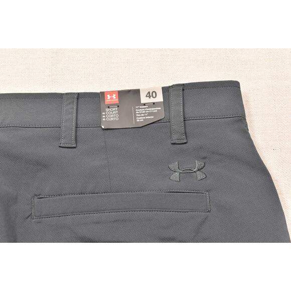 NEW Under Armour Men's Size 40 Gray HeatGear Shorts Loose Fit Golf - Picture 7 of 8